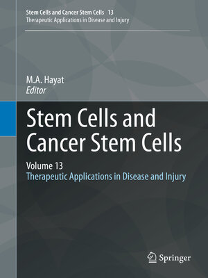 cover image of Stem Cells and Cancer Stem Cells, Volume 13